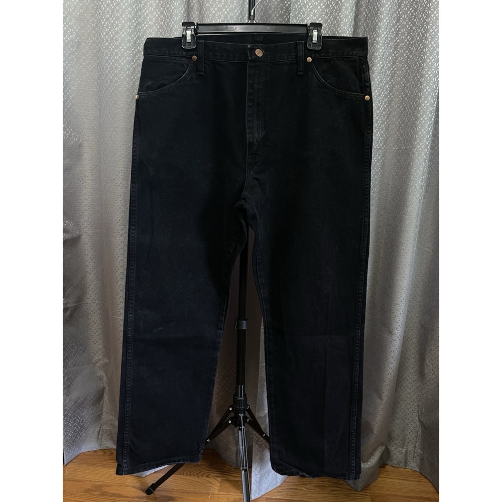 Wrangler Cowboy Cut 13MWZWK Mens Denim Jeans Black 38x30 Western Rodeo